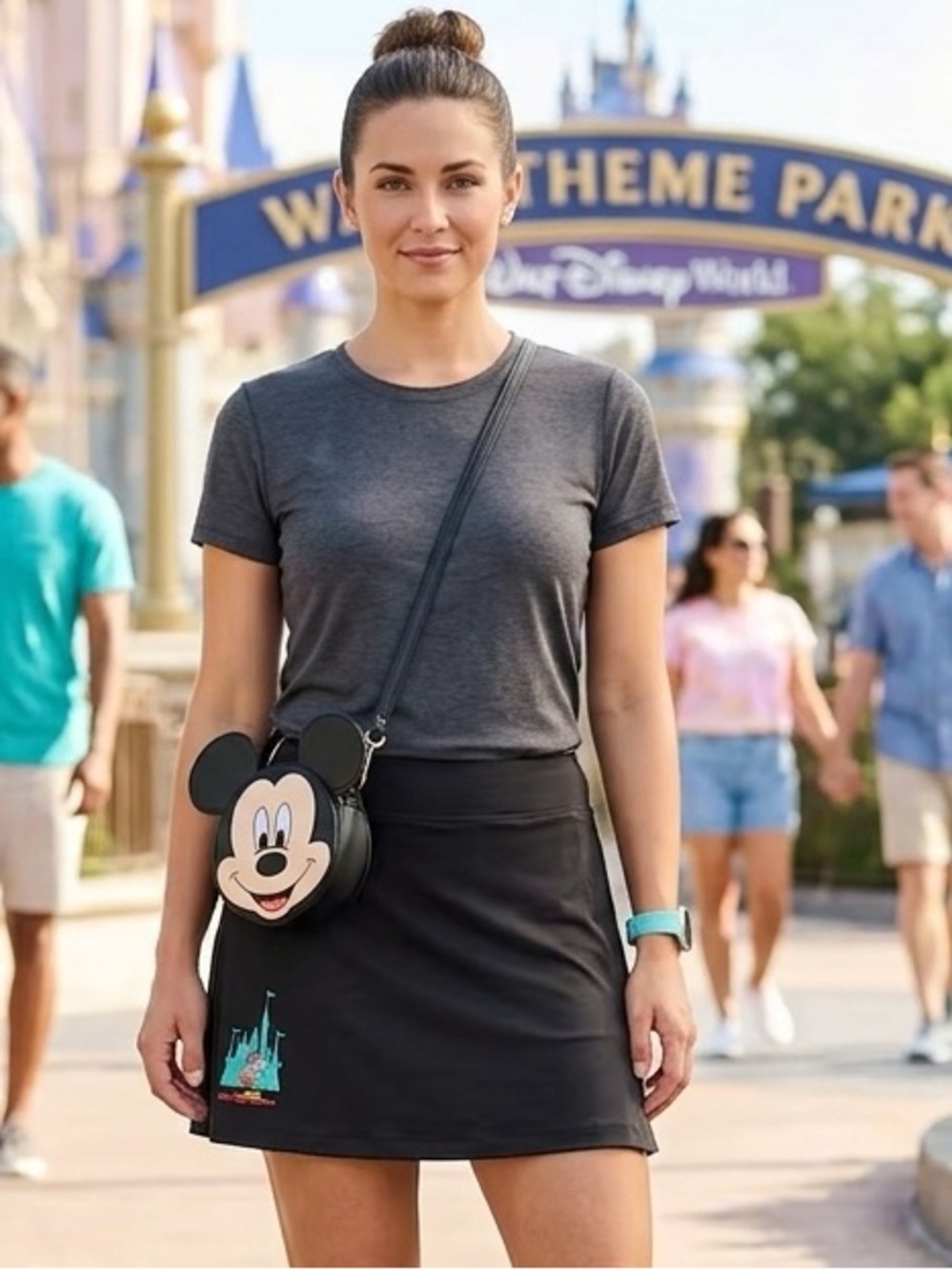 Walt Disney World Minnie Mouse Castle Active Skort XL